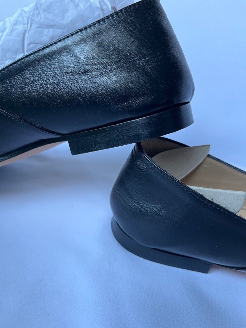 Pascucci black loafers size 38.5 Italian - Picture 6 of 8